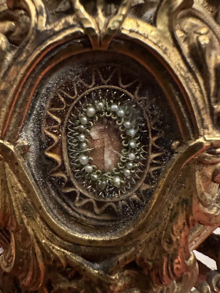 1 Baroque - Style Reliquary - Relic True Cross Expected Wit Document