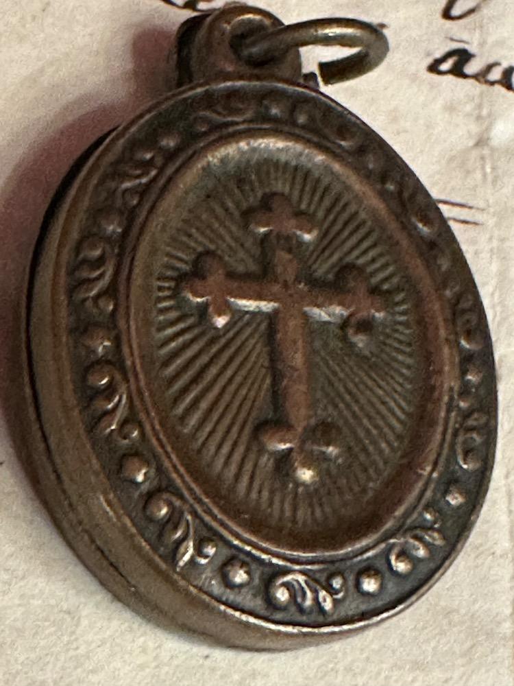 1 Baroque - Style Reliquary - Relic True Cross With Document