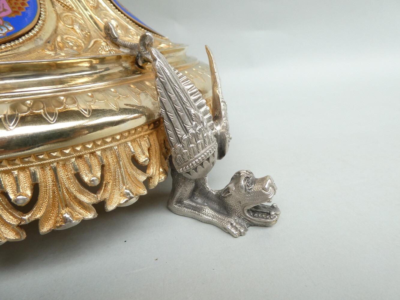 1 Gothic - Style Exceptional Monstrance With Original Lunula