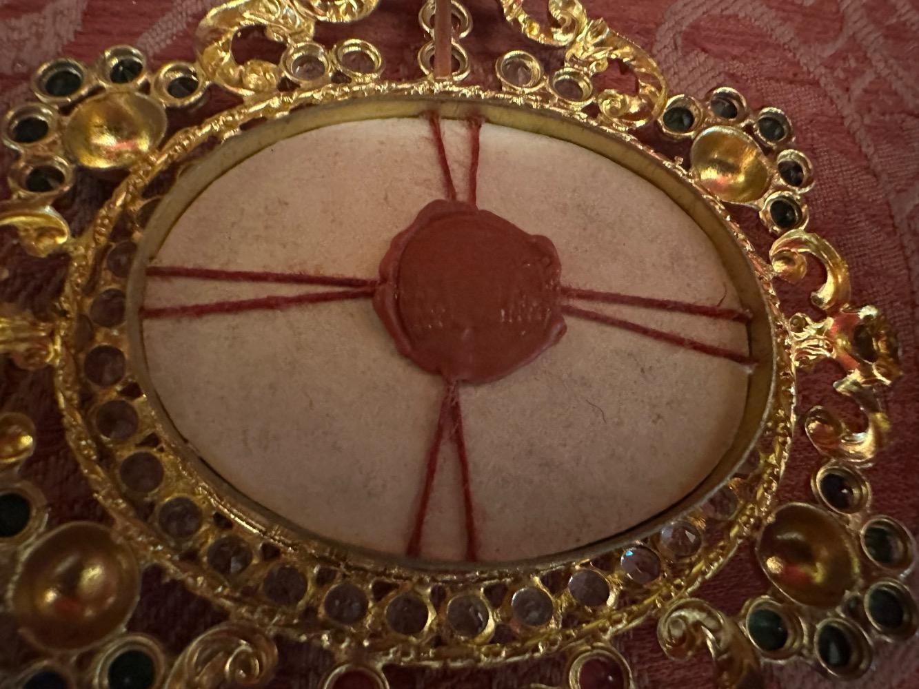1 Romanesque - Style Exceptional Reliquary Relic Of The True Cross