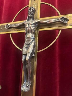Set art - deco Matching Candle With Cross