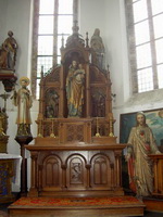 Altar en Oak wood, Dutch 19th century ( anno 1870 )