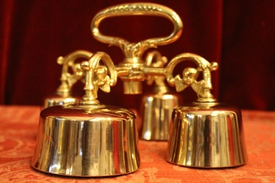 Altar - Bell en Bronze / Polished and Varnished, France 19th century