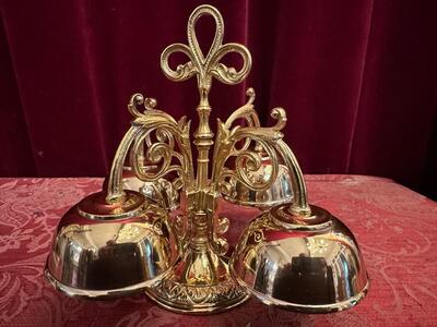 Altar - Bell Beautiful Sound ! en Bronze / Polished and Varnished, France 19 th century ( Anno 1885 )