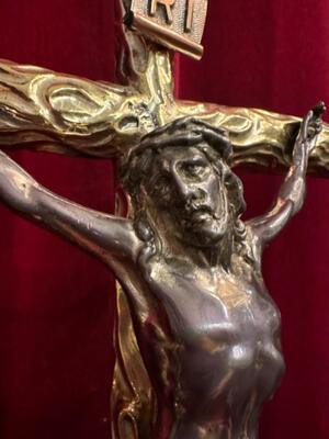 Altar - Cross en Brass / Bronze, Netherlands  19 th century ( Anno 1840 )