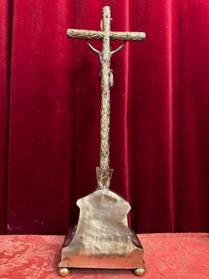 Altar - Cross en Brass / Bronze, Netherlands  19 th century ( Anno 1840 )