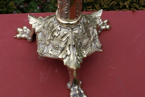 Altar - Cross en Brass / Bronze, France 19th century