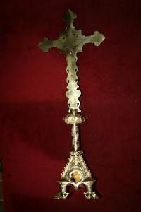 Altar - Cross en BRONZE, France 19th century