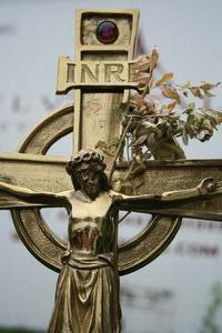 Altar - Cross en BRONZE, Belgium 20th century