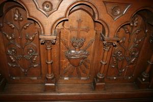 Altar Measured Without Chapel en Oak wood, France 19th century