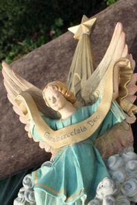 Angel en PLASTER POLYCHROME, Belgium 19th century