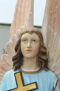 Angel en plaster polychrome, France 19th century