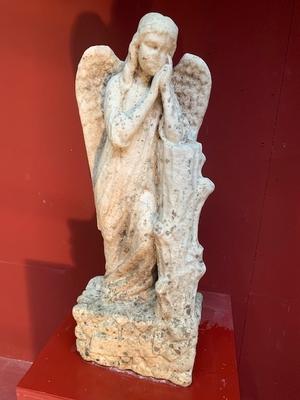 Angel Carrara Marble en Carrara Marble, Belgium 19th century