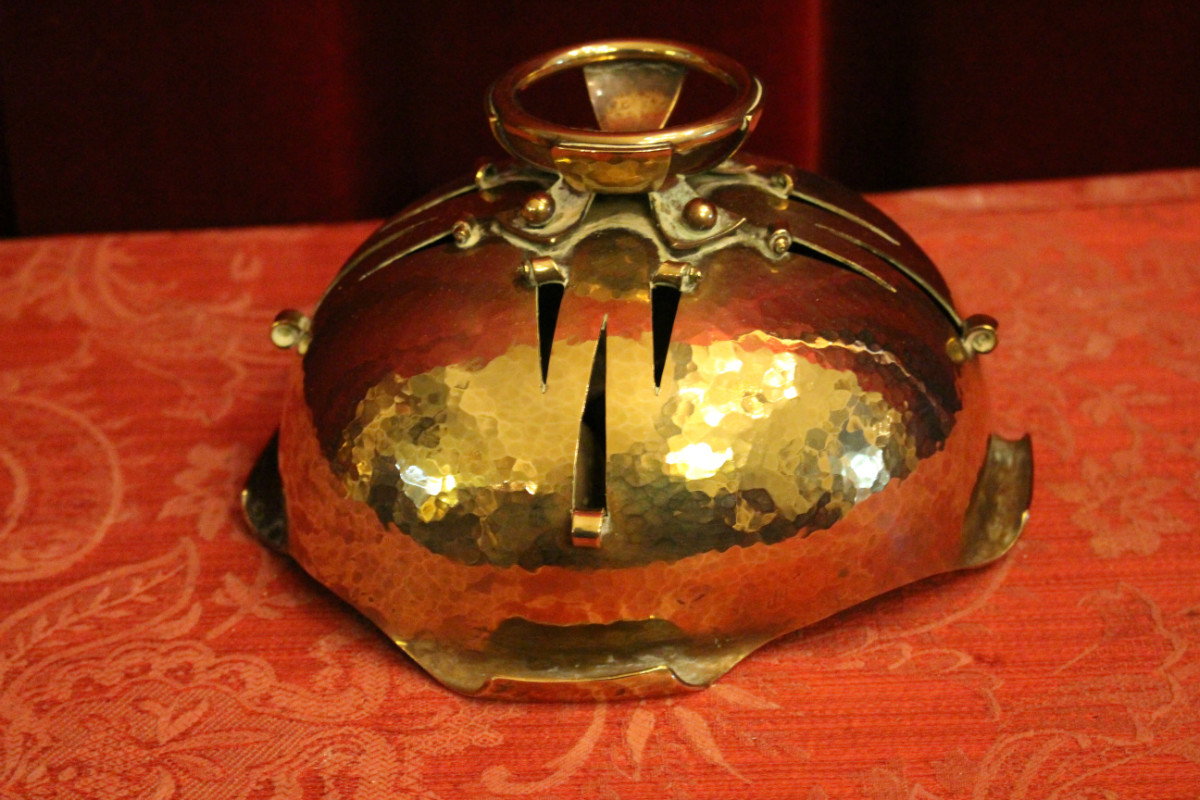 1 ART - DECO Altar - Bell. Hand Hammered