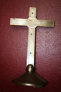 Altar - Cross style ART - DECO en Brass / Bronze, Dutch 20th century