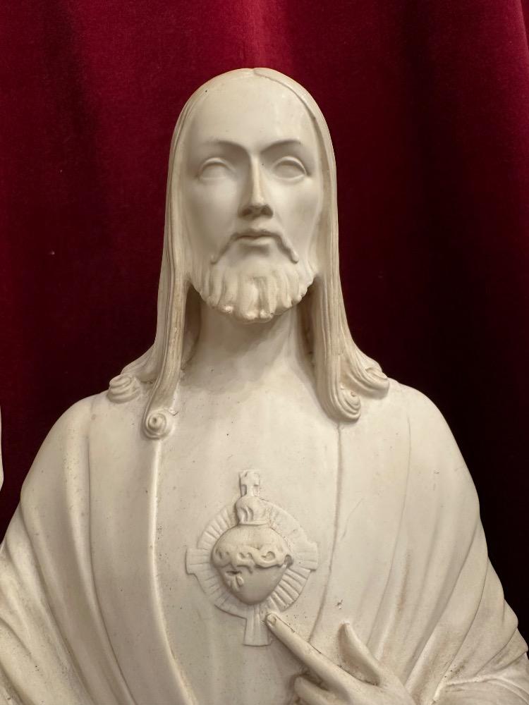 1 art - deco Holy Heart Statue