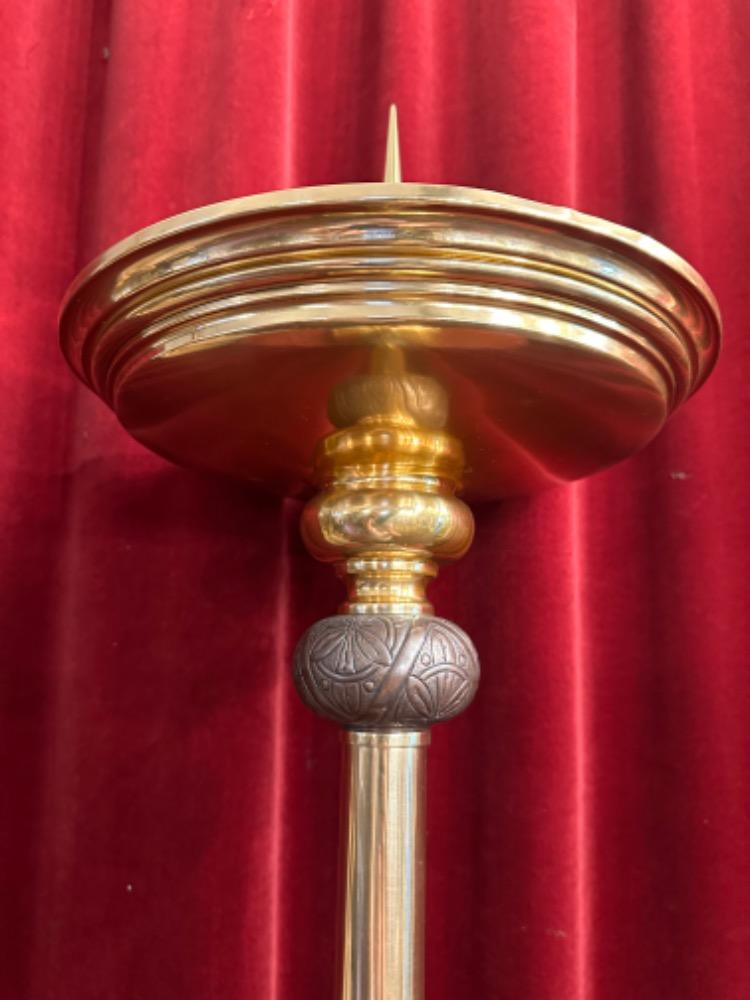 1 art - deco Pascal-Candle - Holder Measures Height Without Pin
