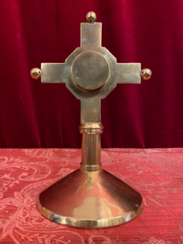 1 art - deco Reliquary - Relic Of The True Cross Originally Sealed