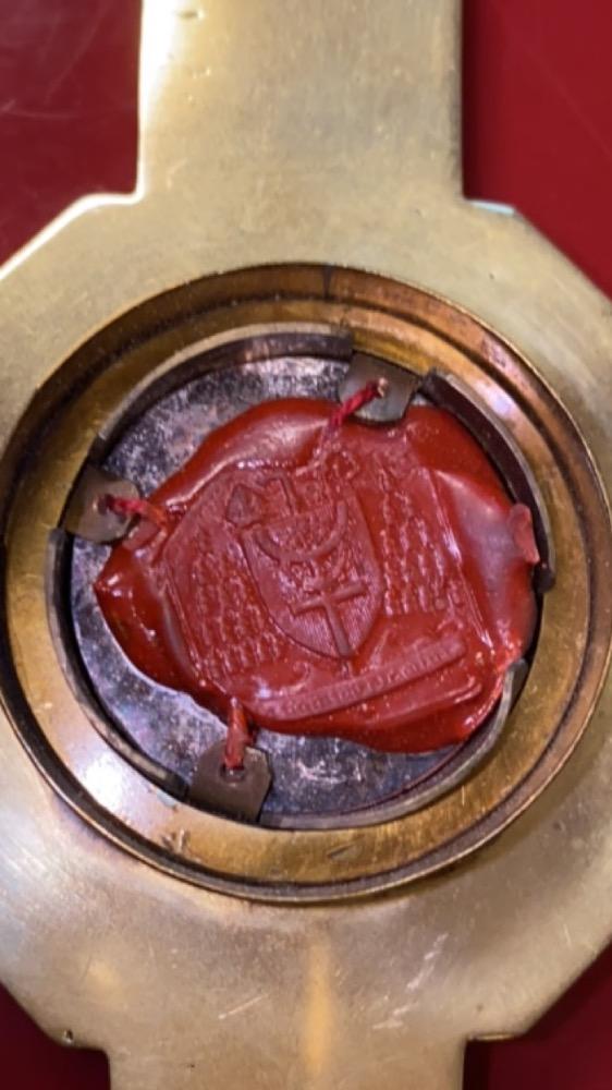 1 art - deco Reliquary - Relic Of The True Cross Originally Sealed