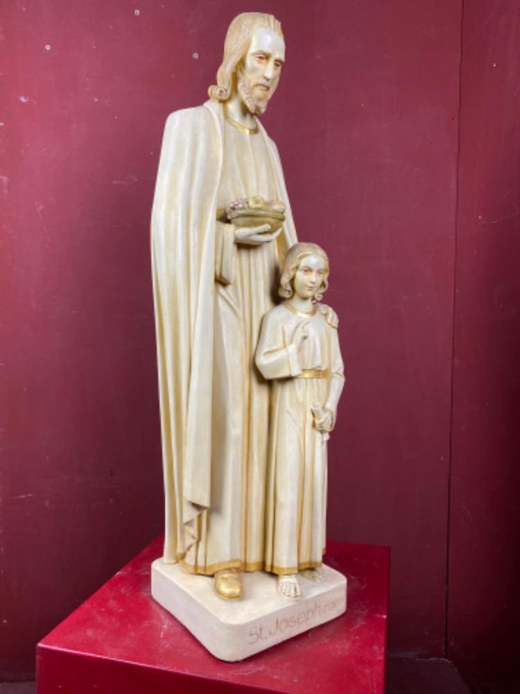 1 art - deco St. Joseph Statue