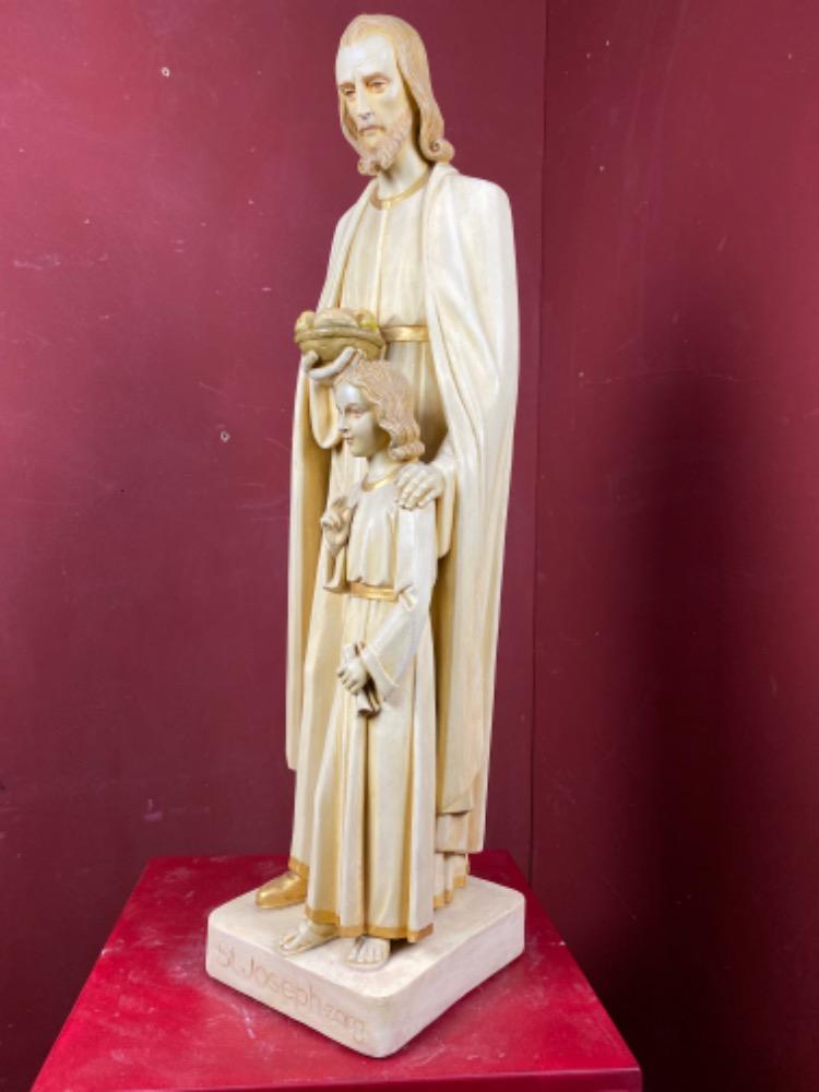 1 art - deco St. Joseph Statue