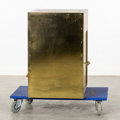 Tabernacle style art - deco en Brass / Bronze / Iron, Belgium  20 th century ( Anno 1930 )