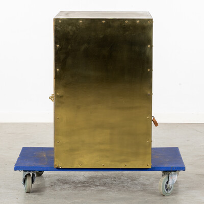 Tabernacle style art - deco en Brass / Bronze / Iron, Belgium  20 th century ( Anno 1930 )