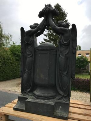 Exceptional Bronze Grave  Marker / Cemetery  Monument Weight 160 Kgs ! style Art - Nouveau en Bronze, Germany 20th century (1930)