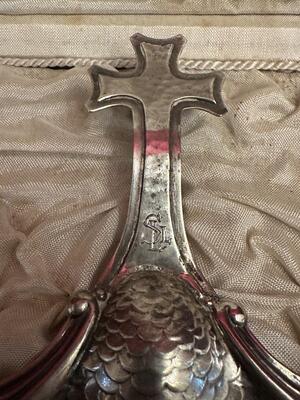 Baptismal Shell Fully Hand - Made By : Jaime Cabot en Full - Silver, Barcelona - Spain 19 th century