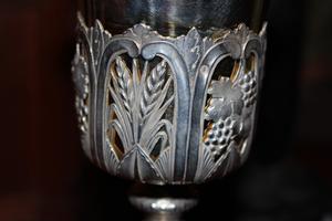 Chalice style barok en silver, France 18 th century