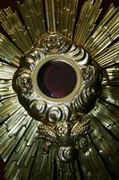 Monstrance style barok en BRASS, France 19th century