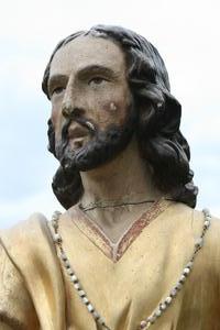 St. Joseph Statue style BAROK en WOOD, FRANCE 18TH CENTURY