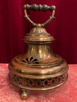 Altar - Bell style Baroque en Brass / Bronze, Belgium 18 th century