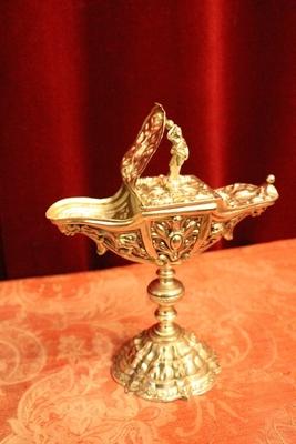 Boat style Baroque en Silver / Plated, Belgium 19th century