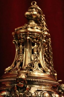 Censer style Baroque en full silver, Dutch 19th century ( anno 1830 )