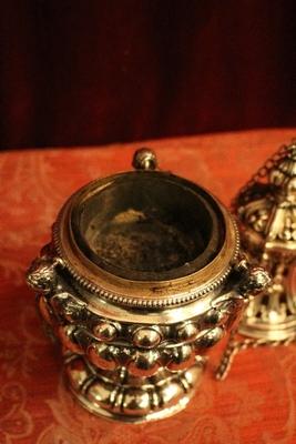 Censer style Baroque en full silver, Dutch 19th century ( anno 1830 )