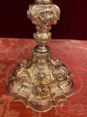 Chalice  style Baroque en Full - Silver, Southern Germany 19 th century