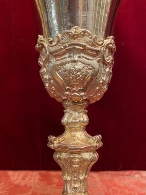 Chalice  style Baroque en Full Silver Cuppa , Southern Germany 19 th century