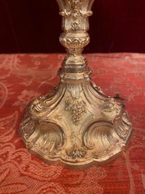 Chalice  style Baroque en Full Silver Cuppa , Southern Germany 19 th century