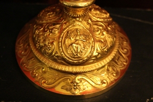 Chalice style Baroque en full silver / Gilt, France Signed : troullier Paris 19th century ( anno 1850)