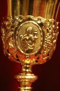 Chalice style Baroque en Full - Bronze - Gilt, France 19th century (anno 1850)