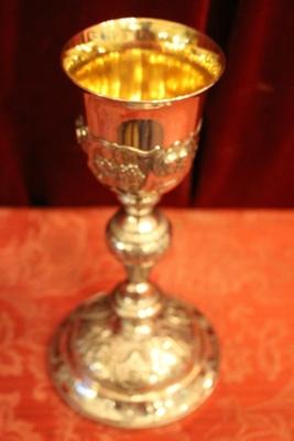 Chalice style Baroque en full silver, France 19th century (anno 1850 )