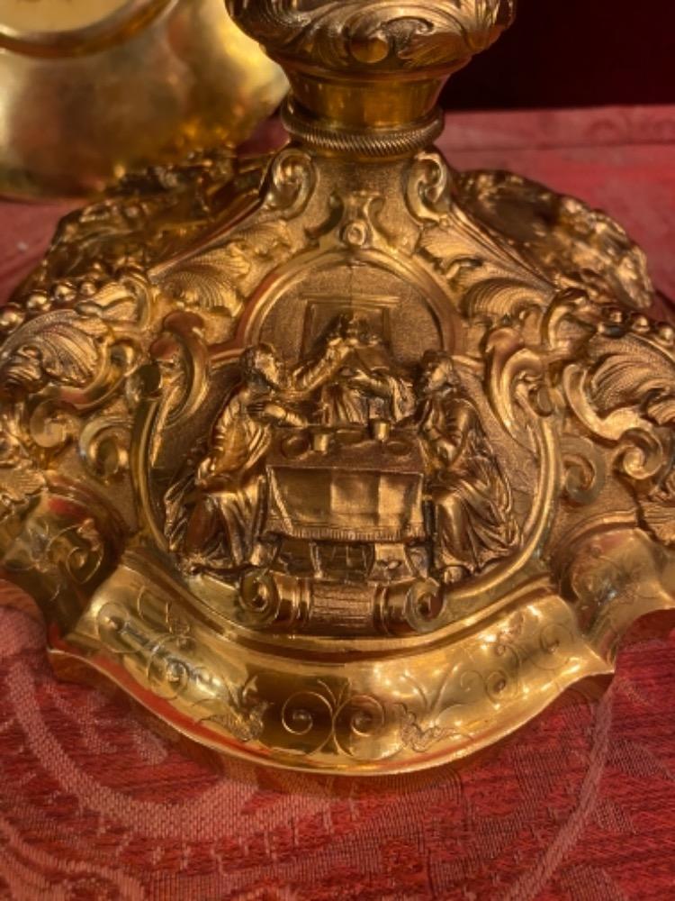 1 Baroque Chalice With Original Case And Paten
