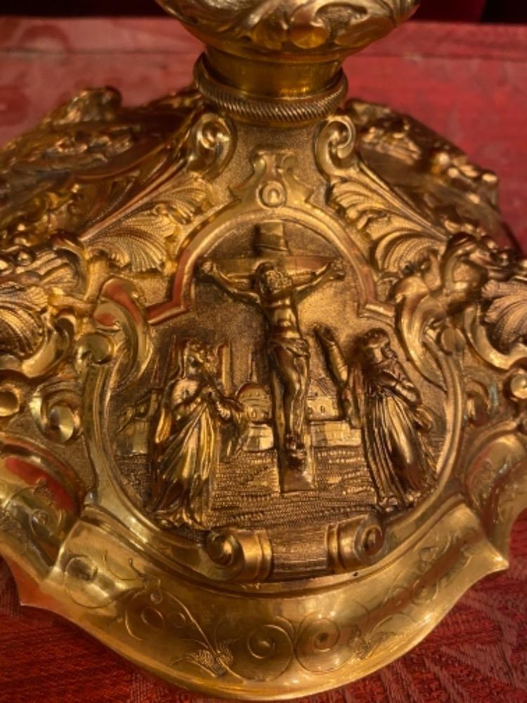 1 Baroque Chalice With Original Case And Paten