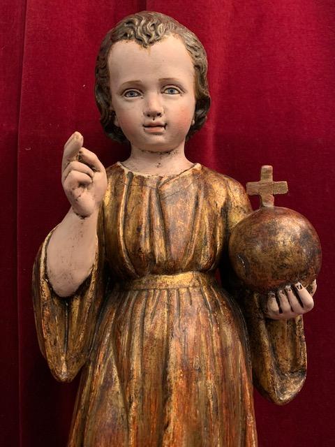1 Baroque Child Jesus Statue