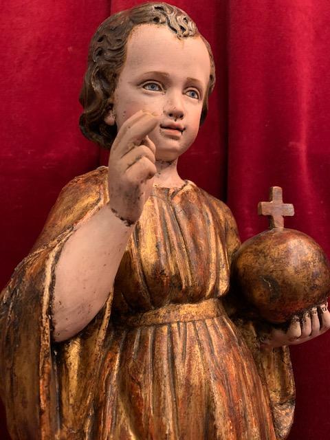 1 Baroque Child Jesus Statue