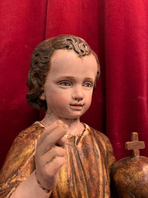 1 Baroque Child Jesus Statue