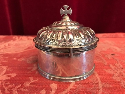 Chrismatorium style Baroque en Full Silver Marked, Dutch 18 th century ( anno 1790 )