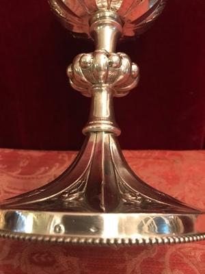 Ciborium style Baroque en full silver, Belgium 19th century ( anno 1875 )