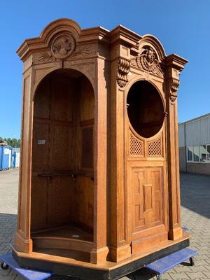 Confessional  style Baroque en Oak Wood, Belgium 19th century